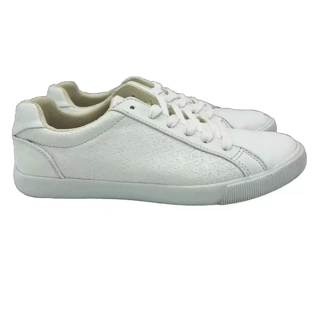 Nautica Shoes Womens Size 8.5 White Sneakers Dulcie JW2012 Lace Up Low Top Shoe